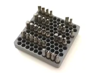 Support Gridfinity pour embouts hexagonaux 6,35 mm — photo 2