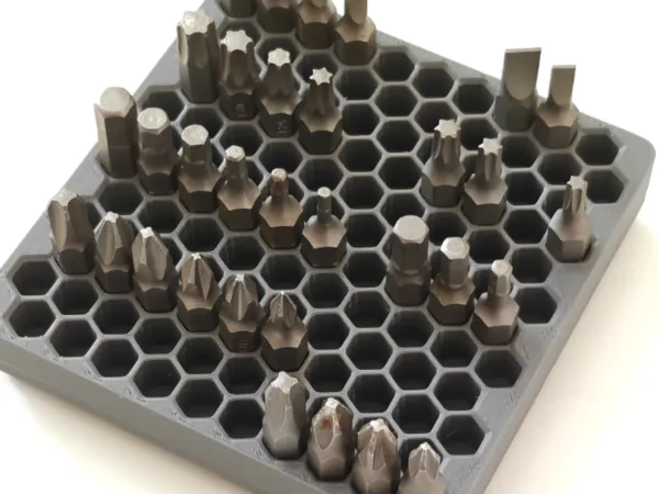 Support Gridfinity pour embouts hexagonaux 6,35 mm