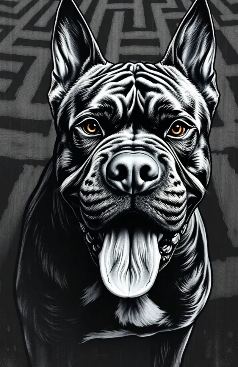 Cane Corso Abstract Art