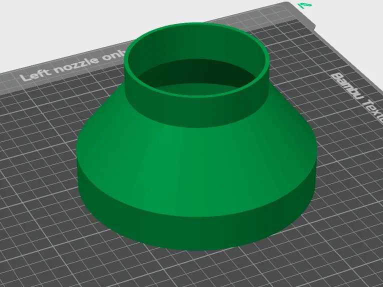 6 inch to 3.5 inch duct tube reducer