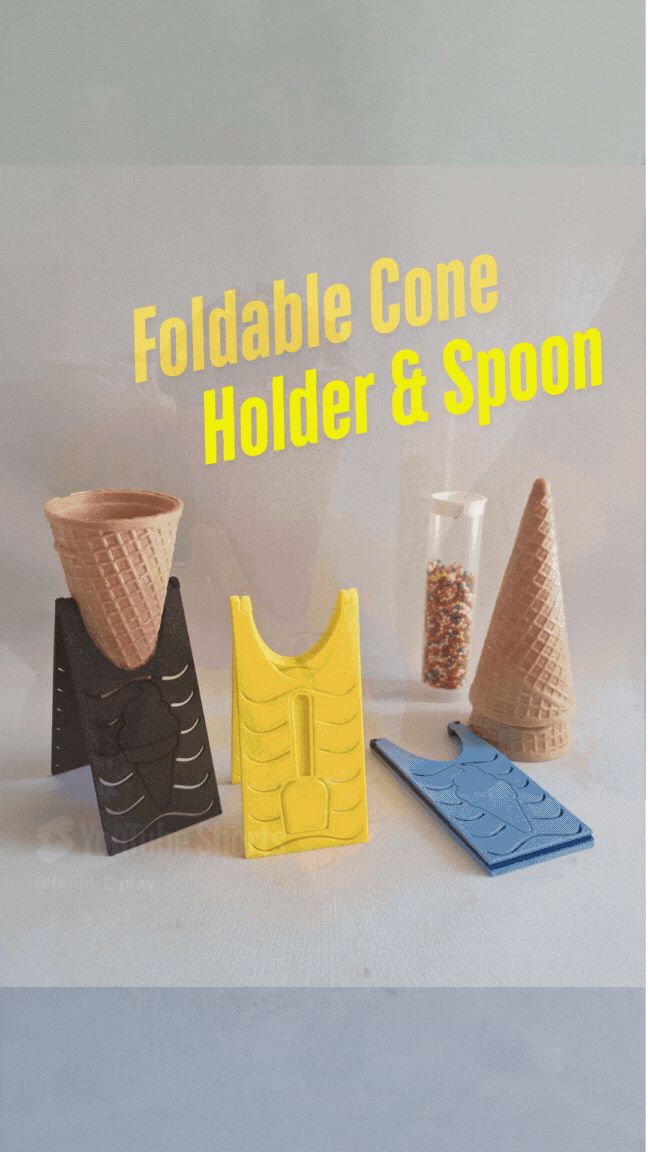 Cone holder with Spoon!