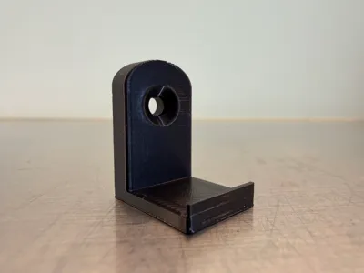 Wall mounting clip for U-profile 10 x 15 x 10 mm