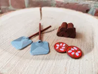 Miniatures (Pizzas, Pizza Peels, Fire Wood)