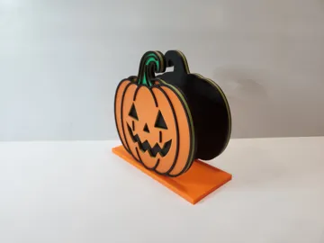 Accesorio de iluminación decorativa: Halloween Jack-O’-Lantern Napkin Holder – 3 Color — vista de referencia 4