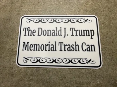 DJT Memorial Trash Can