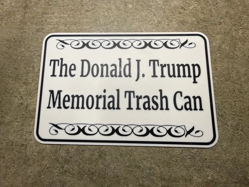 DJT Memorial Trash Can