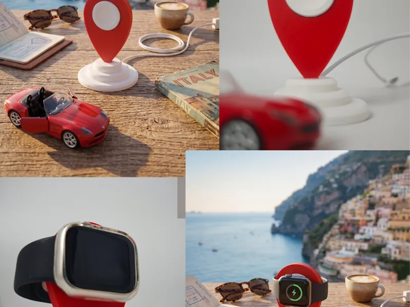 地标点applewatch的充电器支架