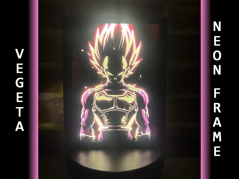 VEGETA - DRAGON BALL | NEON FRAME