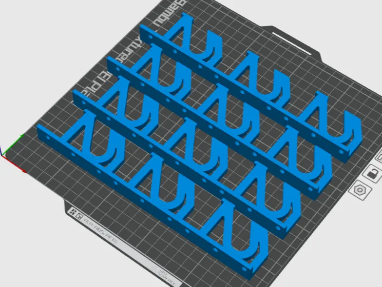 horizontal clamp rack