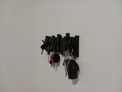 Flip down key rack