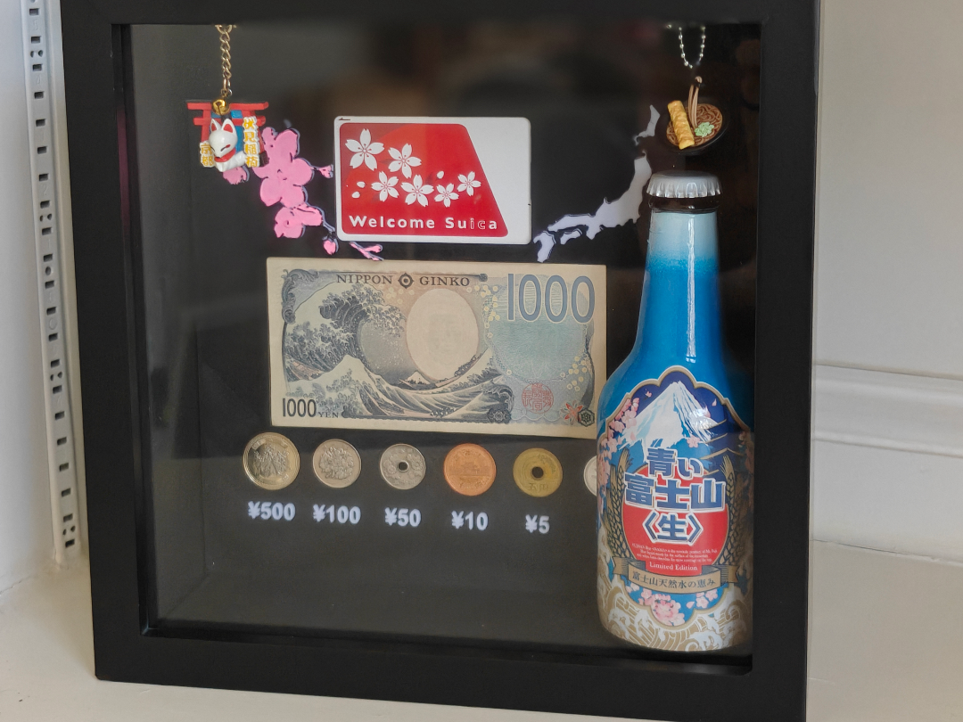 Japan Commemorative Coin & Suica Card Display