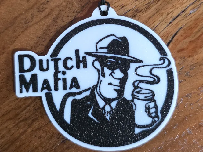 flush faced dutch mafia  keychain