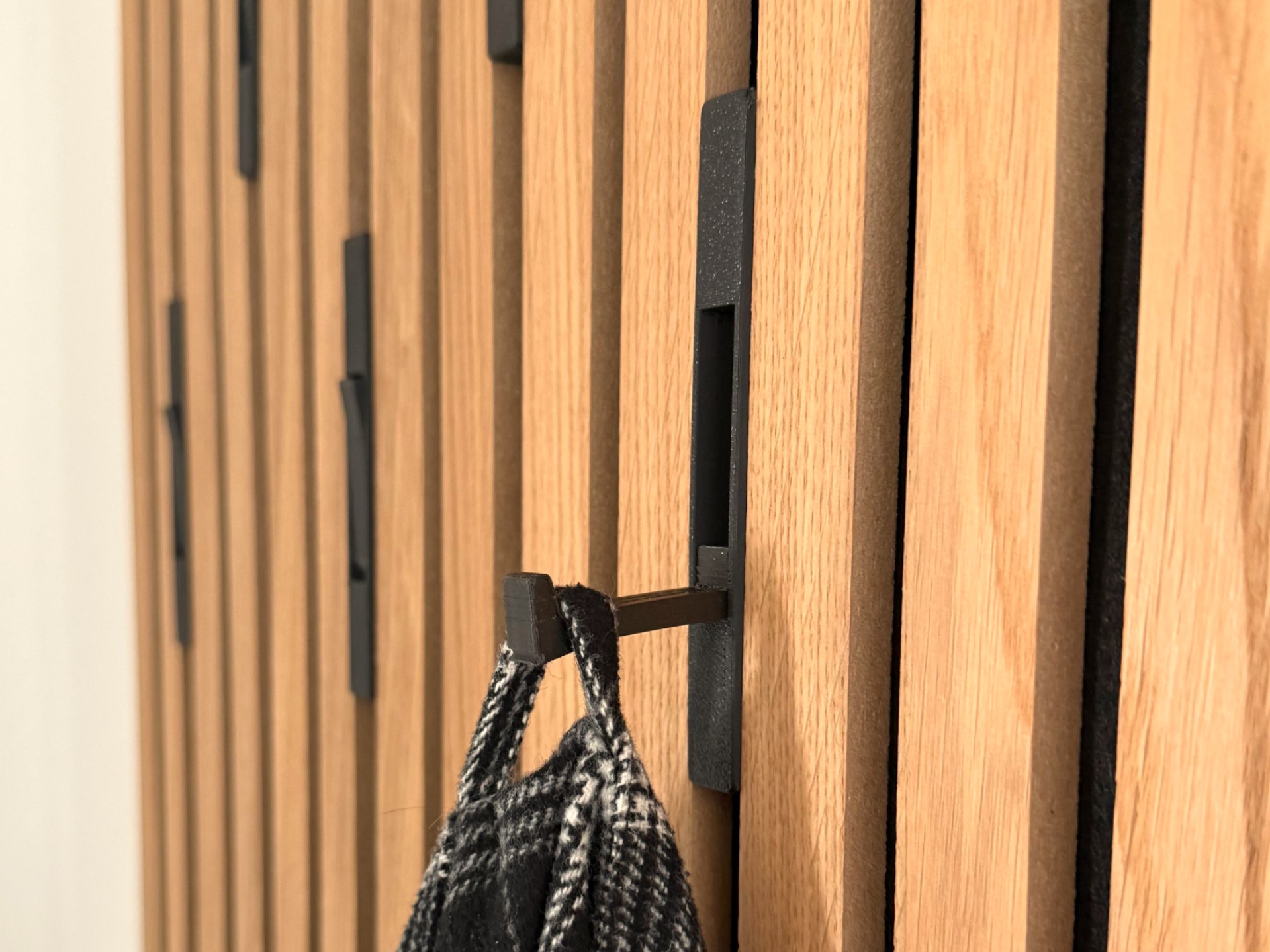 Screwless Acoustic Panel Coat Hook
