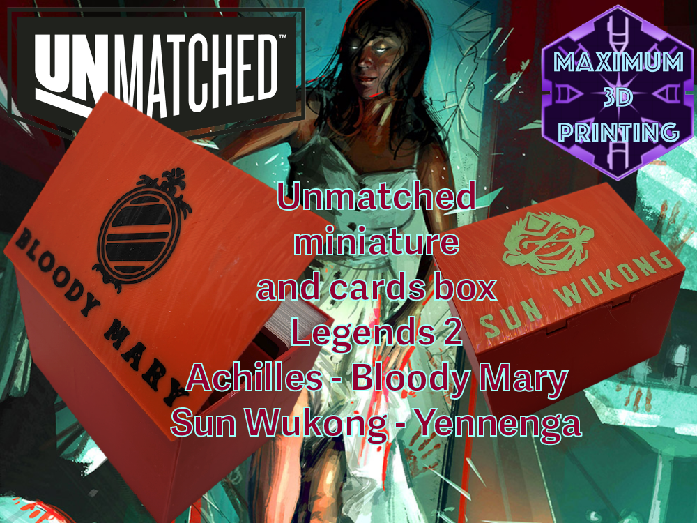 Unmatched Legends 2 box w/ personalized top cover