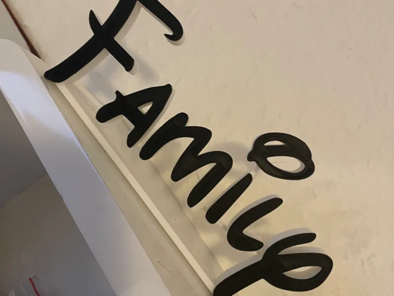 Family Schriftzug Stand Alone