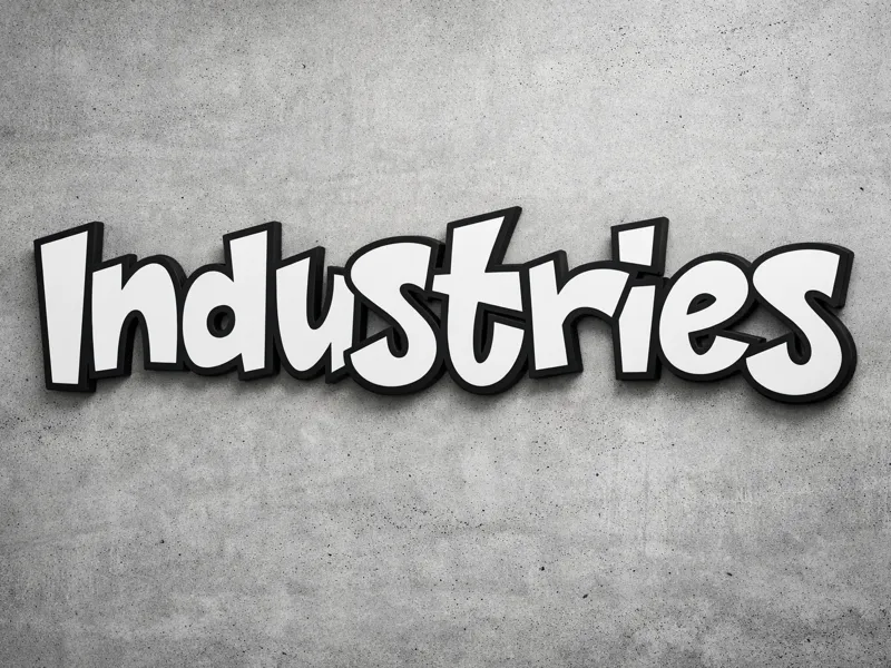 Insegna Led 3D Custom Lightbox - Industries