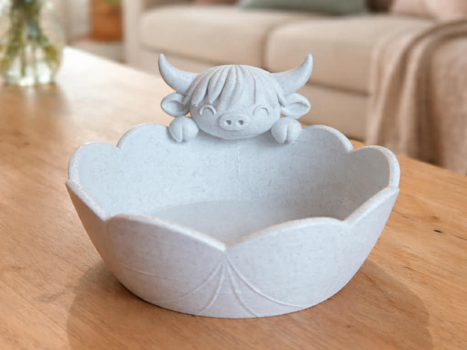 Cute Bowl Highland Cow 