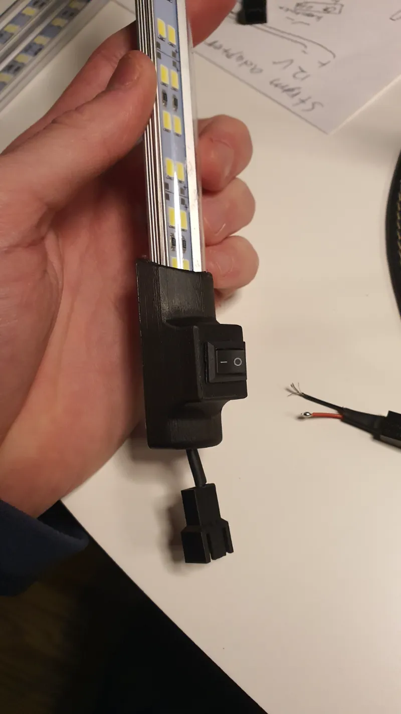 LED-strip House with switch