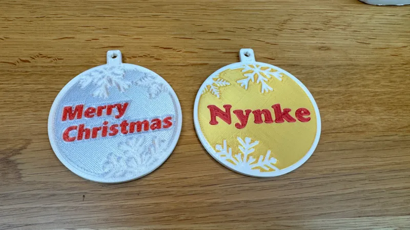 Christmas decoration AMS with Name