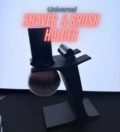 Universal Shaver and Brush Holder