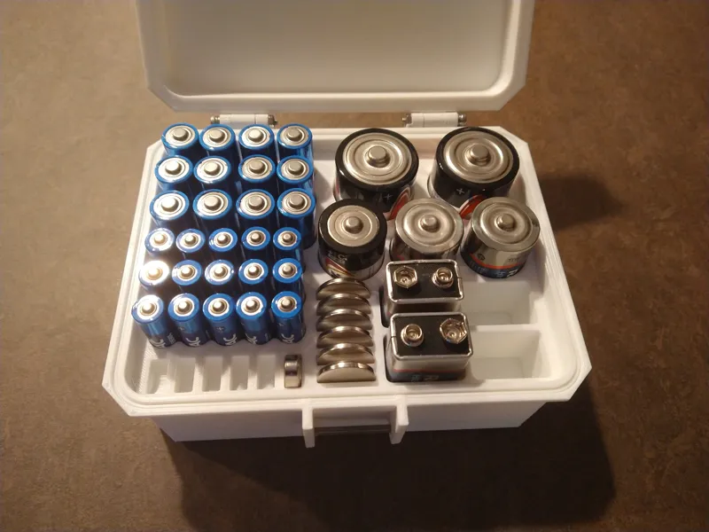 Battery Organizer/Case for camping, home use, ect.
