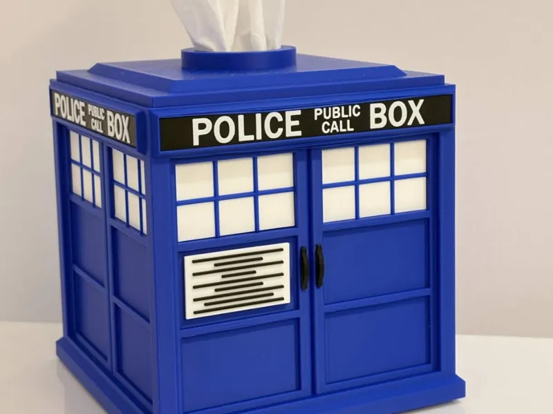 Doctor Who Tardis Tissue Box Cover