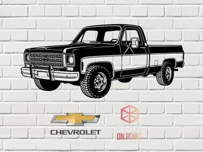 1979 CHEVROLET SILVERADO - 2D WALL ART