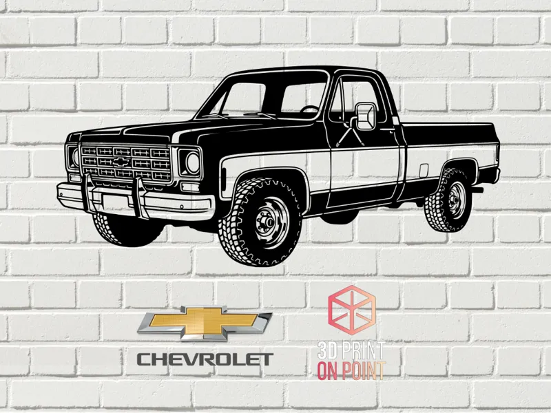 1979 CHEVROLET SILVERADO - 2D WALL ART
