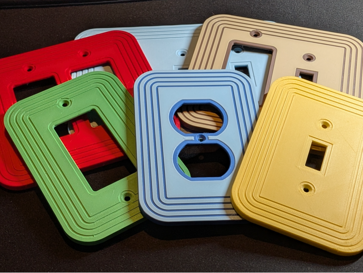 60's Mod Style Switch Plates