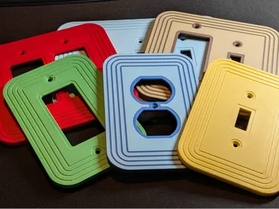 60's Mod Style Switch Plates