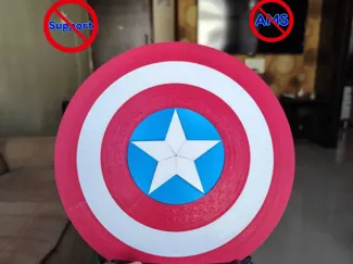 Captain America Shield Desk Showpiece SUPPORT FREE