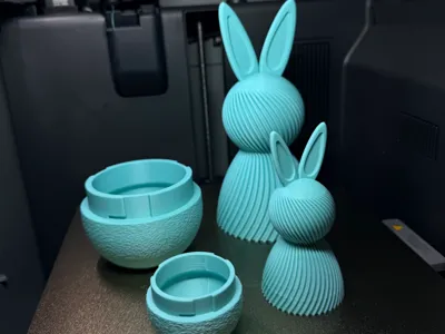 Modern Easter Bunny Container Set – Candy Box