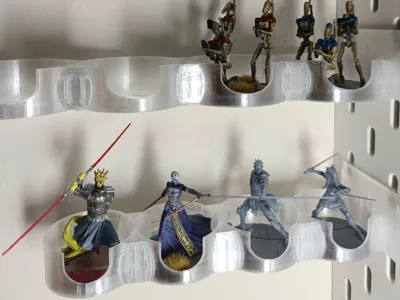 Storage Rack for Miniatures mountable-on-Skadis