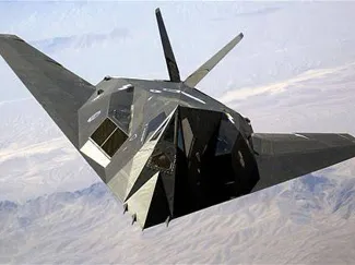 Minimalistic F-117 NightHawk Coaster Set