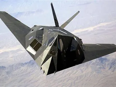 Minimalistic F-117 NightHawk Coaster Set
