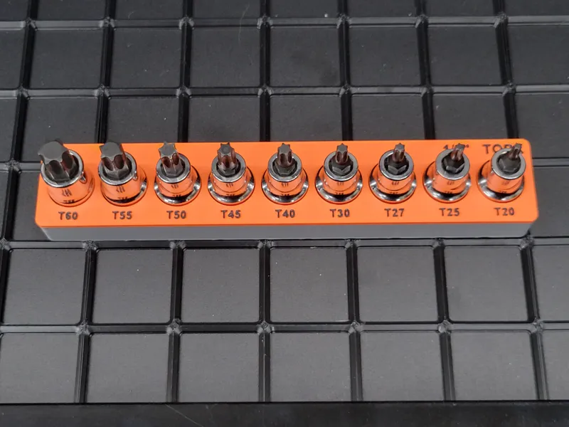 PITTSBURGH 1/2" Drive Torx Socket Gridfinity Tray