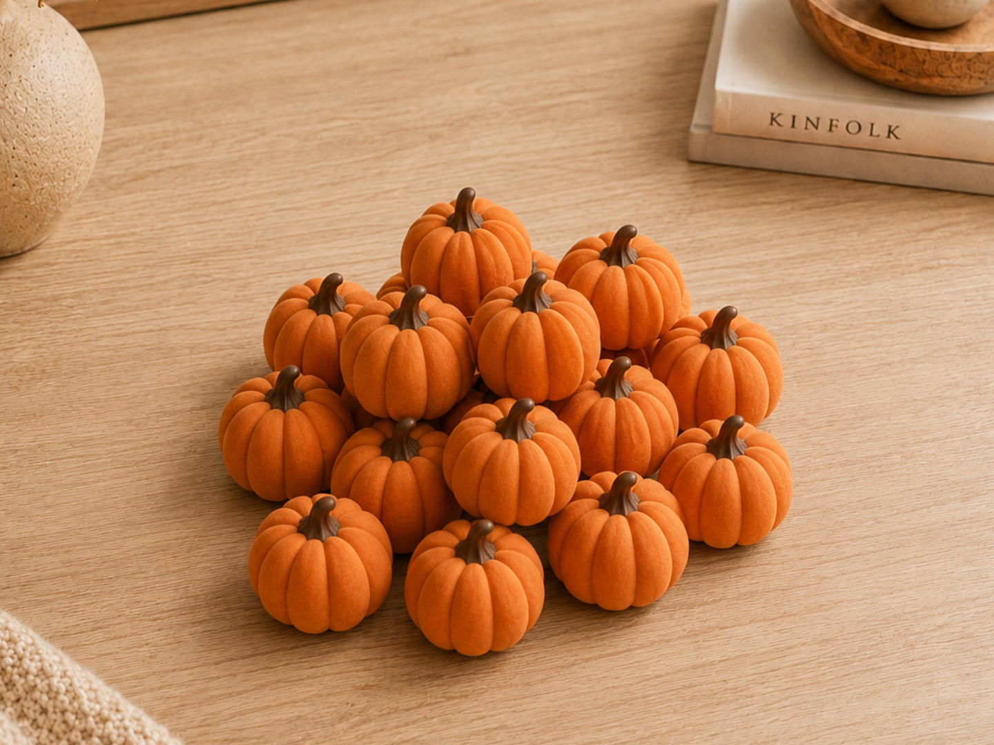 Mini Pumpkins – 3 cm  Decor Fall Table Decoration 3D model