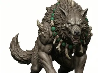 Chinese Yao Wolf - Eastern Fantasy Miniature
