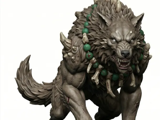 Chinese Yao Wolf - Eastern Fantasy Miniature