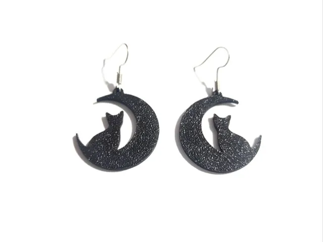 Lunar Cat - Earrings