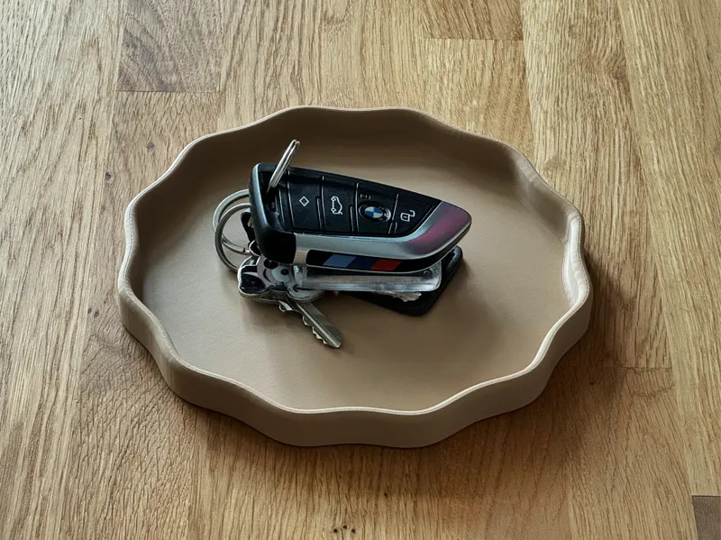 Scalloped Catch All Tray & Bowl