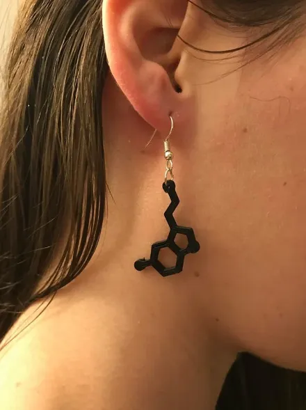 Boucles d'oreilles sérotonine view 3
