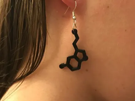 Boucles d'oreilles sérotonine