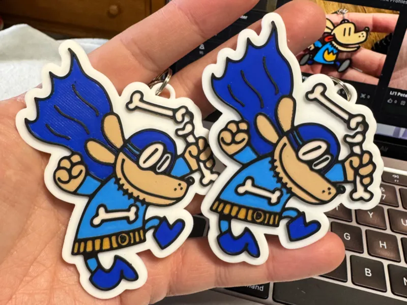 Dogman Bark Knight Keychain