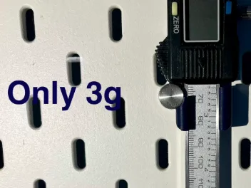 Ikea skadis caliper holder