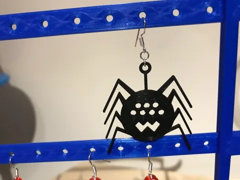 Halloween fun Earrings Jewellery Web Bat Spider view 4