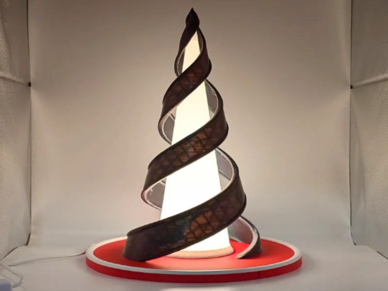 Spiral Christmas Tree Lamp