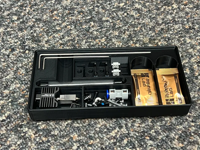 Gridfinity P1S X1C Toolkit and Hotend/Spares Tile