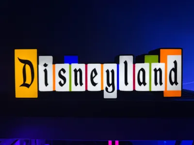 Vintage Disneyland Sign Lightbox