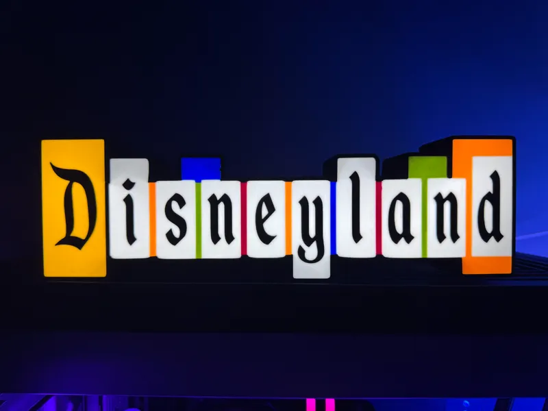 Vintage Disneyland Sign Lightbox
